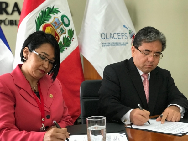 EFS del Perú y de El Salvador suscriben Acta de Traspaso de la CEDEIR correspondiente al periodo 2019-2021